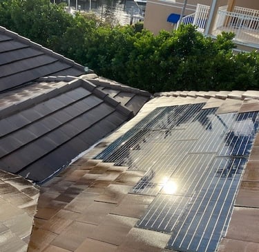 roof solar panel soft wash broward county fl 