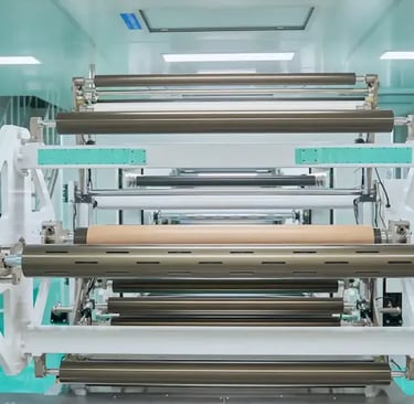 خطوط طلاء أوتوماتيكية متطورة لإنتاج أفلام الحماية وورق الإصدار