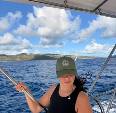 hat of Zil Tropikal in-house designs, Port Mathurin, Rodrigues