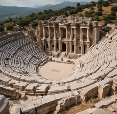 A lively street scene in Istanbul with colorful markets and historic architecture.