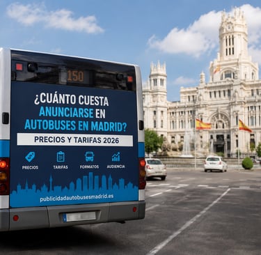 Cuánto cuesta anunciarse en autobuses en Madrid