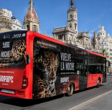 Publicidad Autobuses Madrid por distritos y zonas