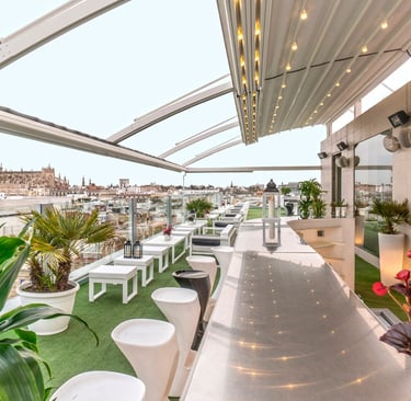 Rooftop bar in Seville " La Terraza del Hotel Inglaterra"