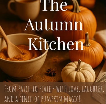 autumn kitchen table with pumpkin puree