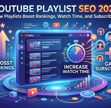 YouTube Playlist SEO 2026: How Playlists Boost Rankings, Watch Time and Subscribers