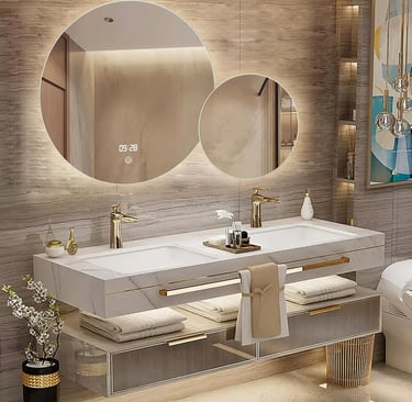 Coordinated Vanity set for a clean bathroom look