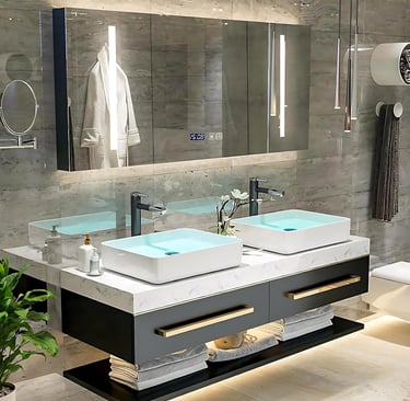Elegant Vanity Set for a Bathroom Upgrade