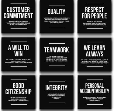 9x Motivational Canvas, Wall Art for Bedroom and Office, Inspirational Black and White Canvas Poster