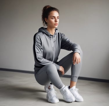 A close-up of high-quality sportswear fabric with breathable texture