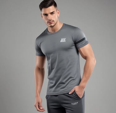 Athlete wearing comfortable and stylish workout clothes in motion