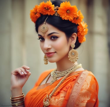 A close-up of a saree's detailed border, highlighting the craftsmanship and rich colors.