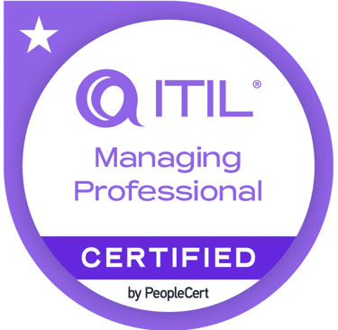 itil managing professional itsm Certyficate