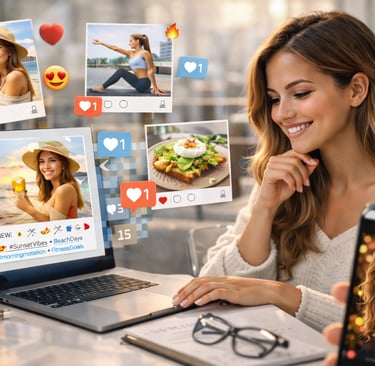 AI-crafted social media posts designed to engage and grow an influencer’s audience