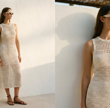 Tendencia crochet verano 2026 vestido artesanal moda editorial