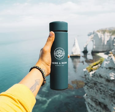 personalized temperature display water bottles
