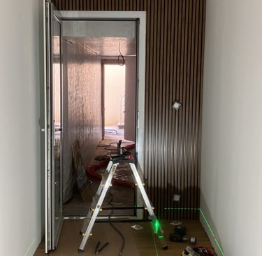 rénovation d'une entrée en clair voie