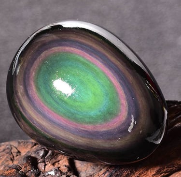Galet Obsidienne polie Madagascar