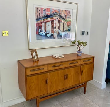 G Plan teak sideboard from the 1960s, beautifully restored, perfect for Vintage interiors MCM