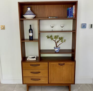 Mid-Century Modern room divider, functional and stylish, blending contemporary and vintage interior design.