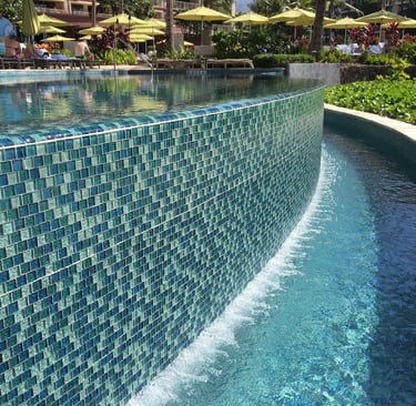 Glass Mosaic Infinity pool