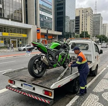 Serviço de guincho de moto 24 horas em SP