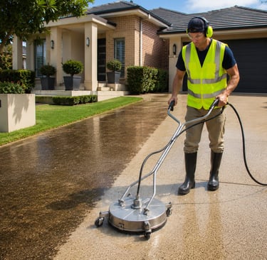 Pressure Cleaning Driveway