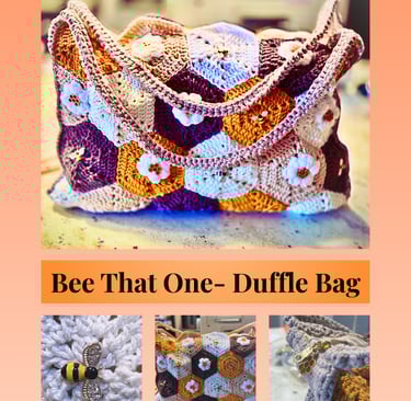 a picture of a beehive bag with a bee on it
