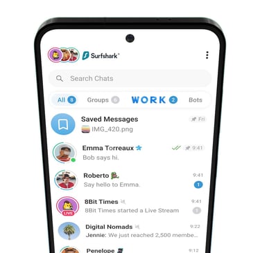 surfshark vpn account telegram