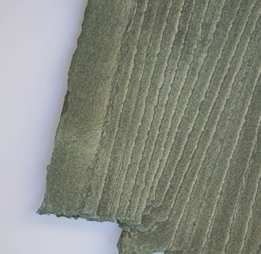 Dettaglio Opera Sedimentazioni Verde Ulivo - Officina Cromatica - Liguria Lavagna