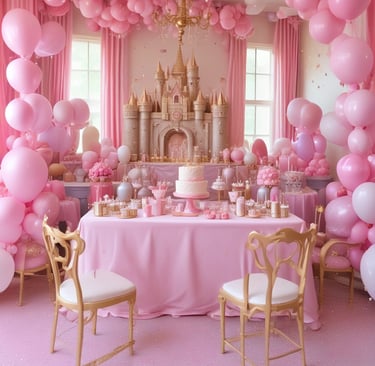 An elegant event table arrangement featuring floral centerpieces and soft lighting.