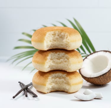 beignet nature au coco et vanille