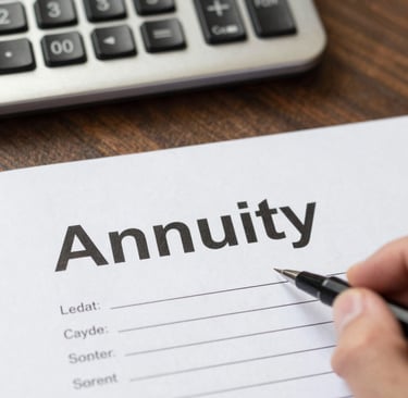 Signing a document for an annuity