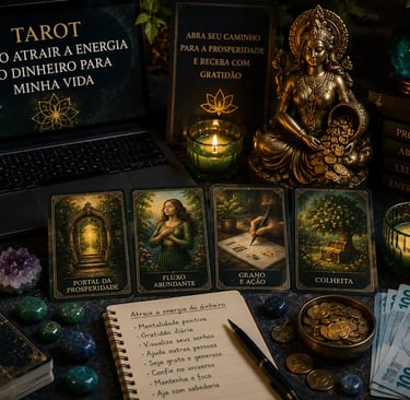 Tarot como atrair a energia do dinheiro para minha vida: mentalidade de abundância