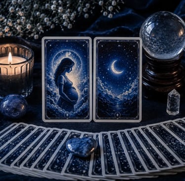 Leitura de Tarot Gravidez Sim ou Não Online Grátis para momento de reflexão e intuição