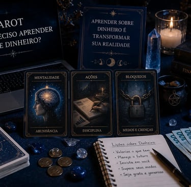 Tarot o que preciso aprender sobre dinheiro: lições de prosperidade e mentalidade financeira