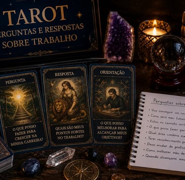 Tarot perguntas e respostas sobre trabalho, vida profissional e carreira