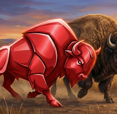The Iron Bison represents Determination and Resilience. 