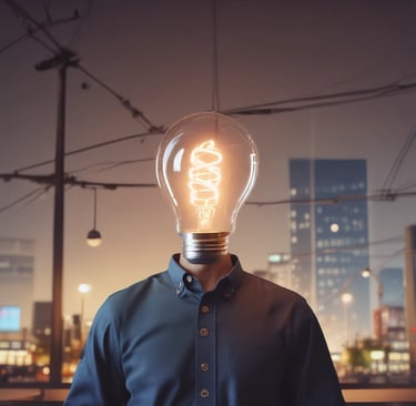 Bombilla encendida simbolizando el ahorro energético y la comprensión de la factura de luz