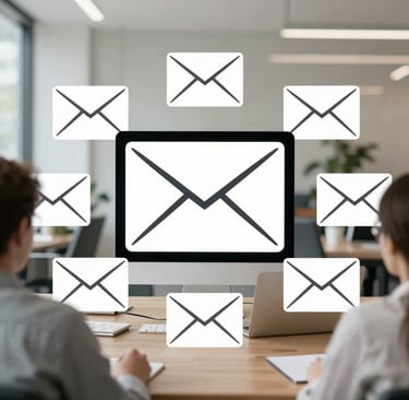 A professional engineer discussing electrical plans with a client in an office.