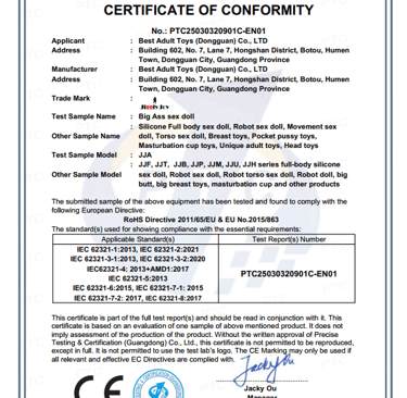 rapport de conformité europe