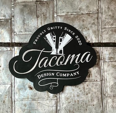 Tacoma Design Co. Logo sign