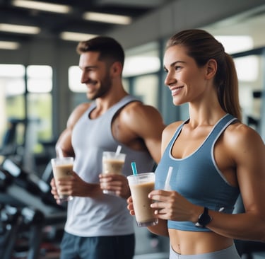 A friendly customer service representative ready to assist with protein shaker vending inquiries.