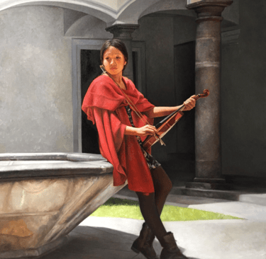 Contemporary Latin American figurative painting showcasing realism, cultural identity, human figure