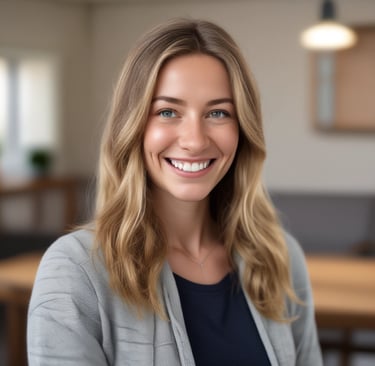woman wearing black crew-neck shirt