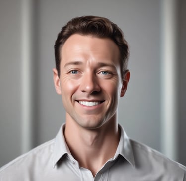 man standing near balcony