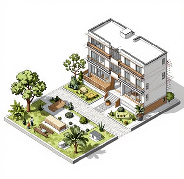 Behind-the-scenes shot of a content creator filming social media material on location.