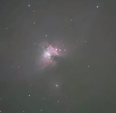 Orion Nebula clicked from Telescope in noida