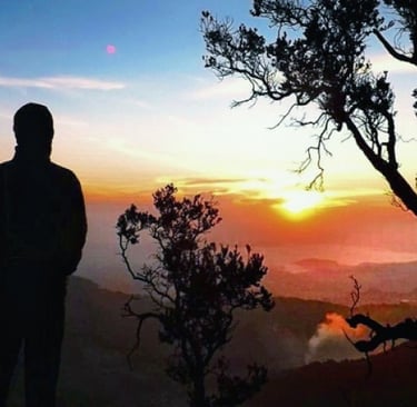 sunset gunung tangkuban perahu