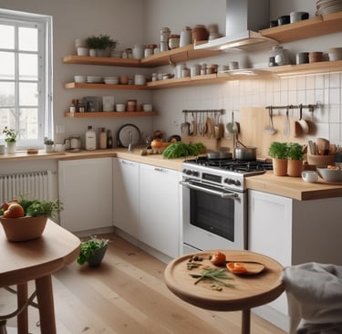 photo of white staircase