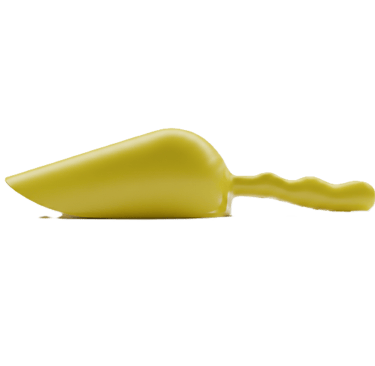 Sessola gialla HACCP professionale. Identificazione rapida per il trattamento di pollame e carni bianche.